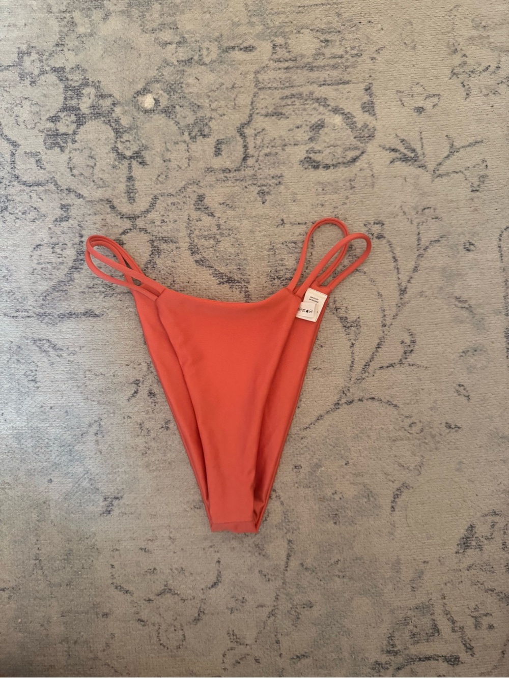 Camila Coelho Coral Double-Strap High-Cut Swim Bottom